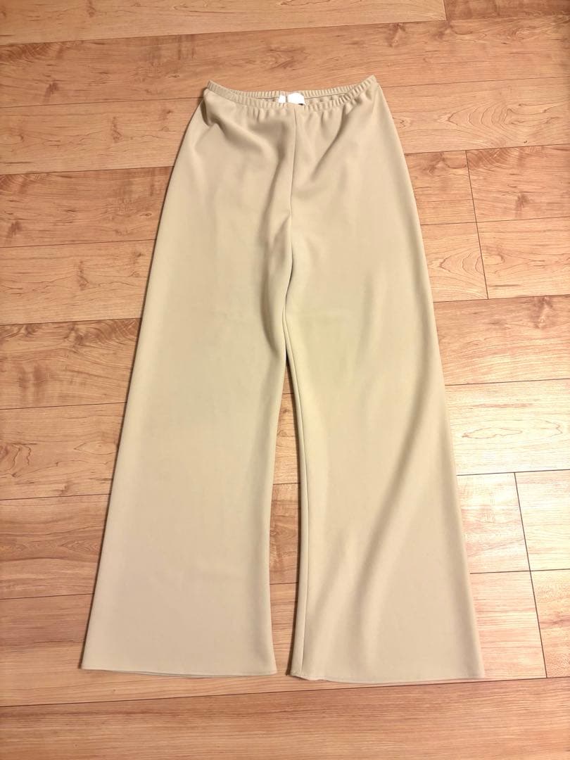 【AP STUDIO】エラスティックパンツ 38 ナチュラルドゥーズイエムクラス