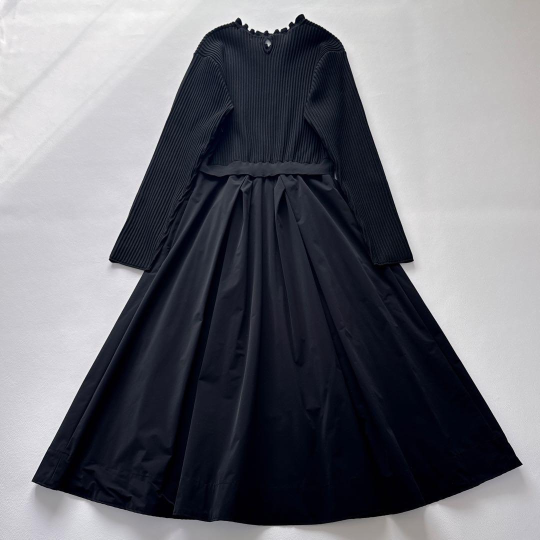 【美品】組曲　FLICKA　コラボ　セレモニー　ニットワンピース　3　Lサイズ