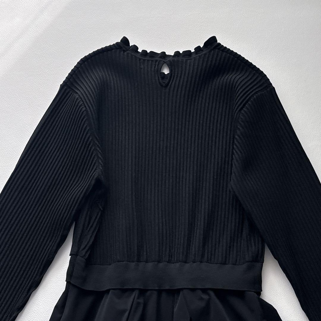 【美品】組曲　FLICKA　コラボ　セレモニー　ニットワンピース　3　Lサイズ