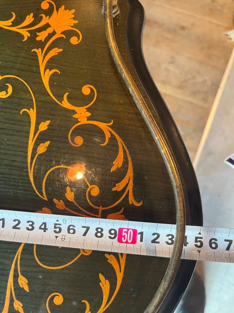 イタリア製 象嵌 ティーワゴン キッチンワゴン アンティーク インテリア