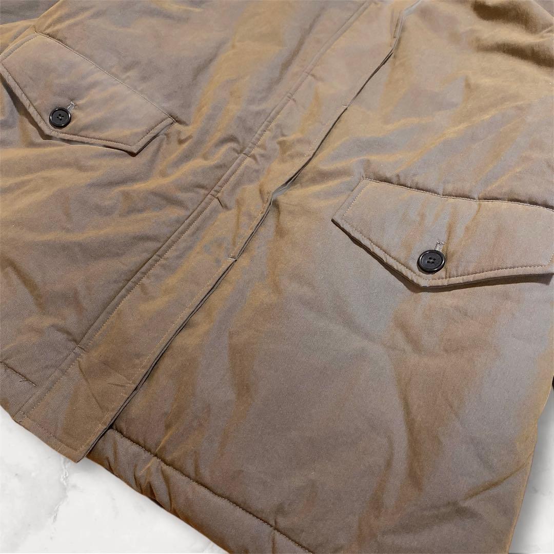 美品　URAGO 襟付き　中綿ジャンパー　ブラウン