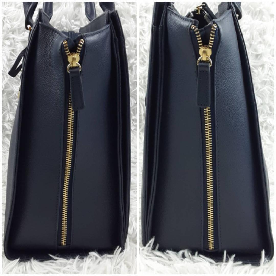 極美品◎ace. エース ビジネストートバッグ ネイビー レディース 31912