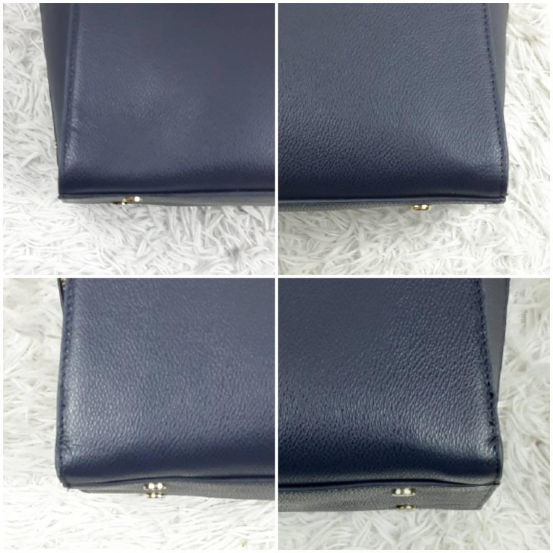 極美品◎ace. エース ビジネストートバッグ ネイビー レディース 31912