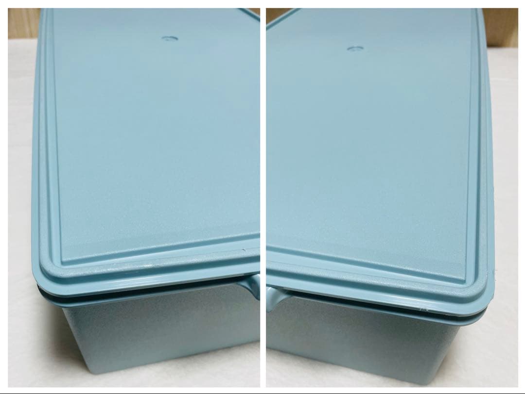 2個セット/送料込み/タッパーウェア/ディープ/ロング/スーパーケース/水色