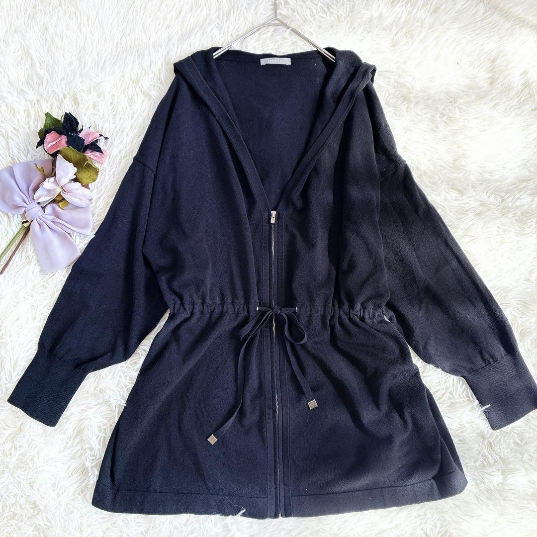 【美品】theory luxeセオリーリュクス　落ち感フーディパーカー　近年