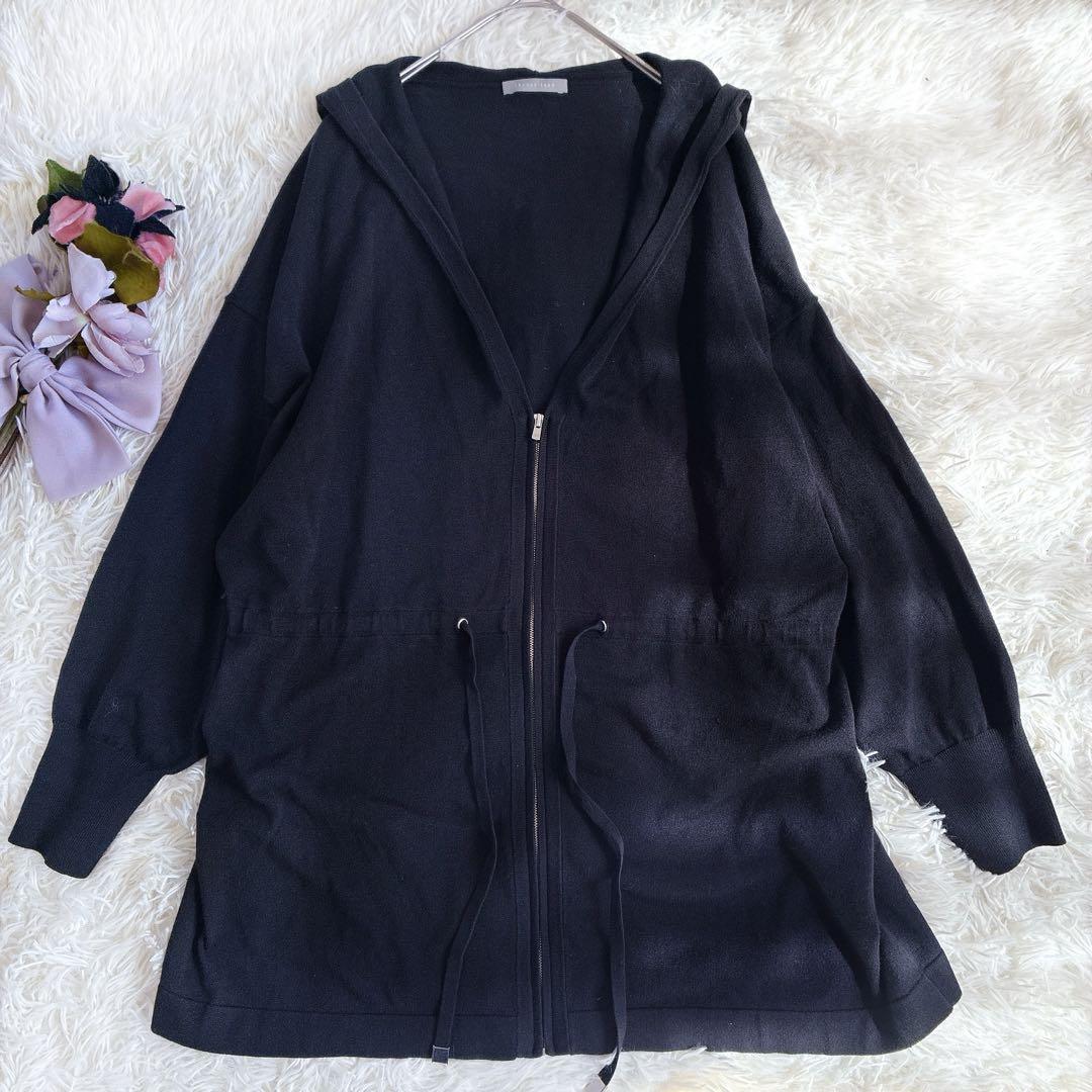 【美品】theory luxeセオリーリュクス　落ち感フーディパーカー　近年