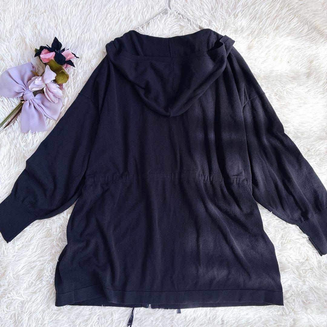 【美品】theory luxeセオリーリュクス　落ち感フーディパーカー　近年