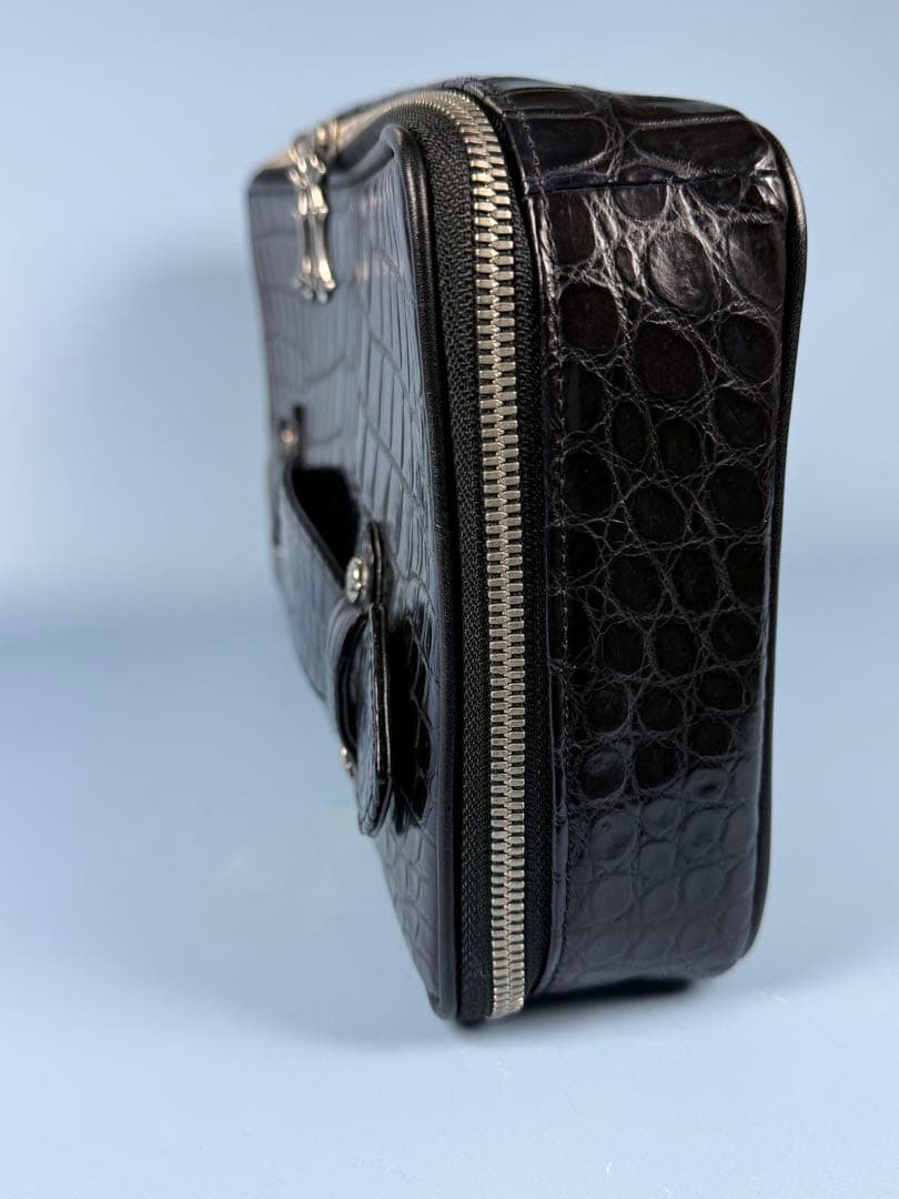 FUNNY製ポロサスクロコクラッチ ビジネスバッグ一点物