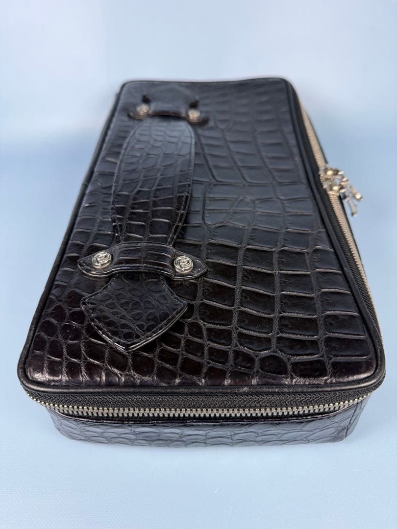 FUNNY製ポロサスクロコクラッチ ビジネスバッグ一点物