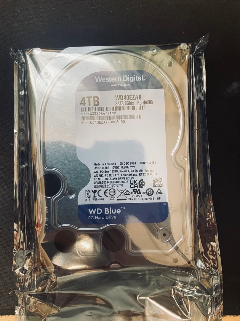 Western Digital HDD ハードディスク 4TB 3.5インチ