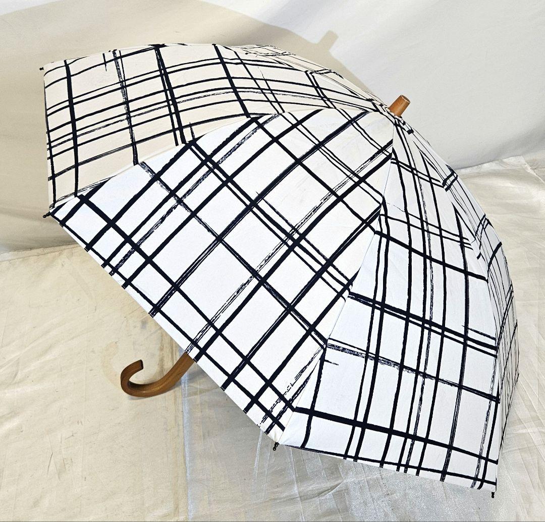 SUNBARRIER 100　サンバリア　日傘　折りたたみ傘　チェック柄