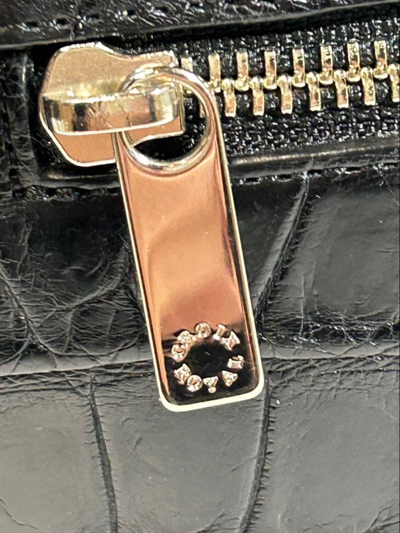 極美品 クロコダイル CROCODILE JRA バッグ マットクロコ ワニ革