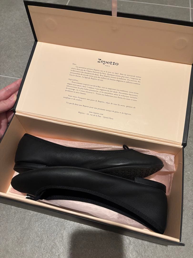 レペットrepetto/バレエシューズ/黒ブラック