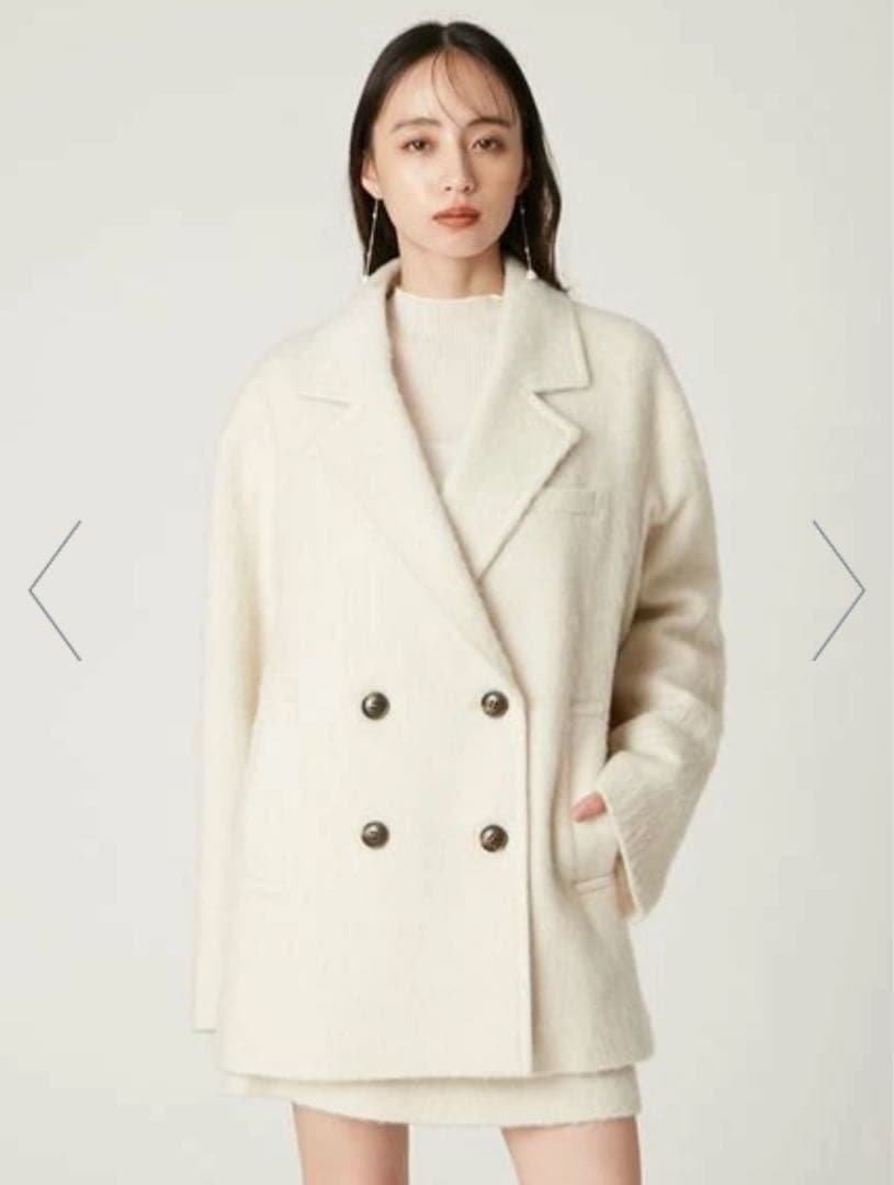 専用[試着のみ]FRAY I.D オーバーサイズウールシャギージャコット 0