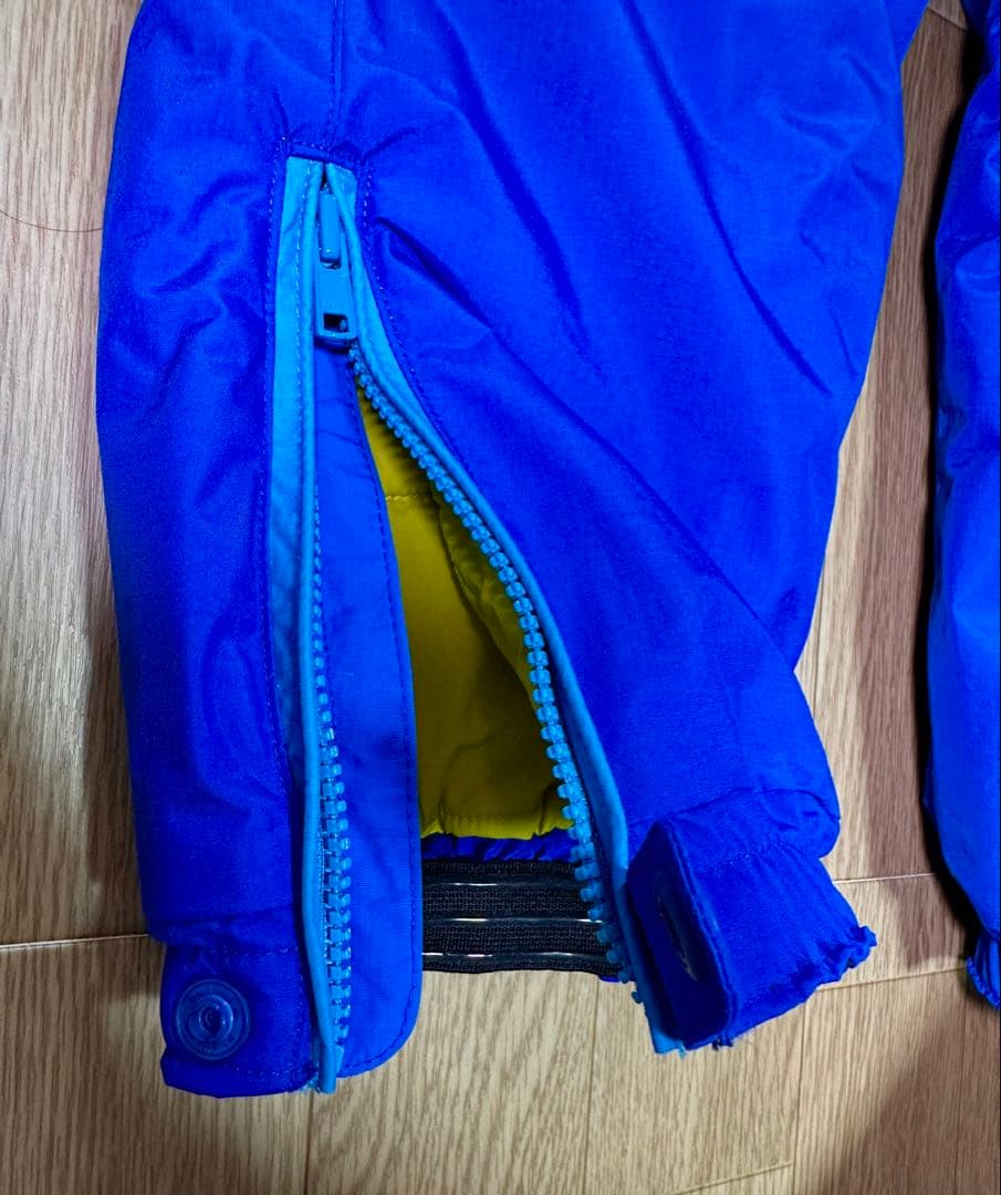 【未使用】mont-bell スキーウェア キッズ つなぎ 100cm 青