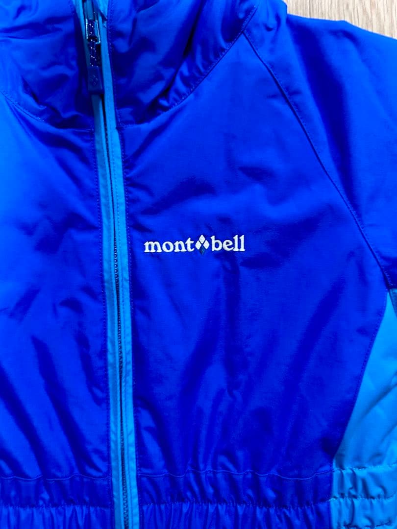 【未使用】mont-bell スキーウェア キッズ つなぎ 100cm 青