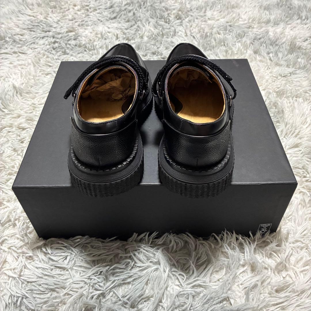 【美品】dunhill 本革 ベルクロ BLACK〈定価146,300円〉