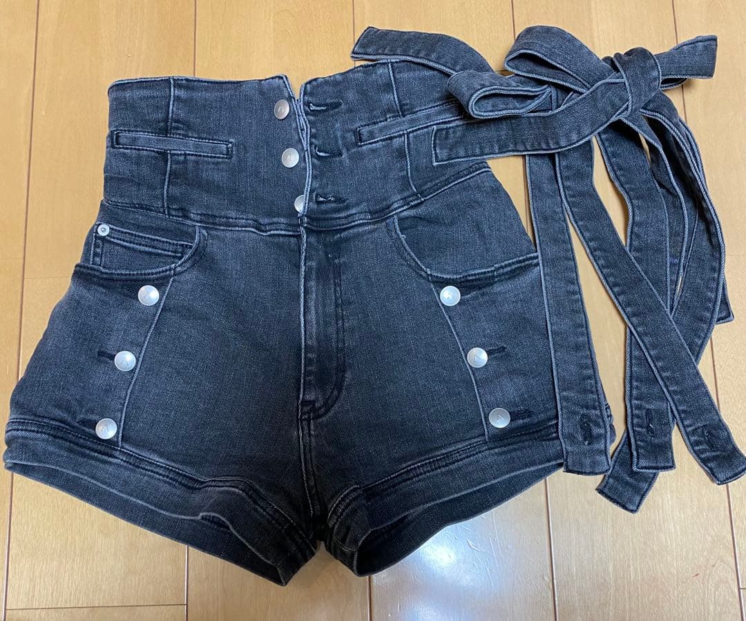 パンツ ANDMARY Ribbon denim allinone S