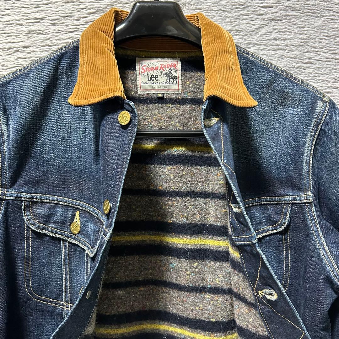 LEE リー ブランケット付ストームライダー　デニムジャケット　XL