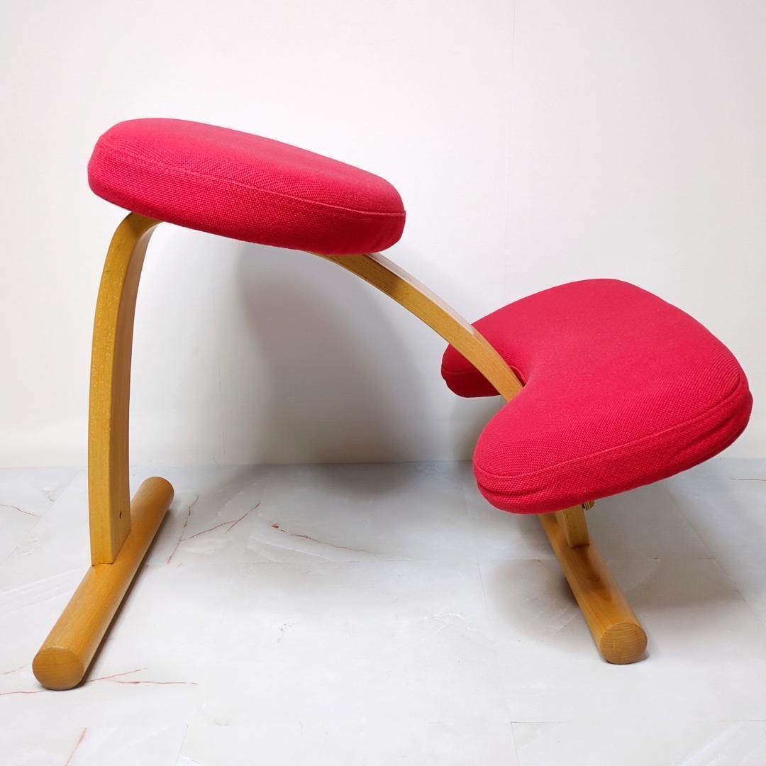 サカモトハウス バランスチェア イージー 姿勢矯正椅子 バランスラボ レッド