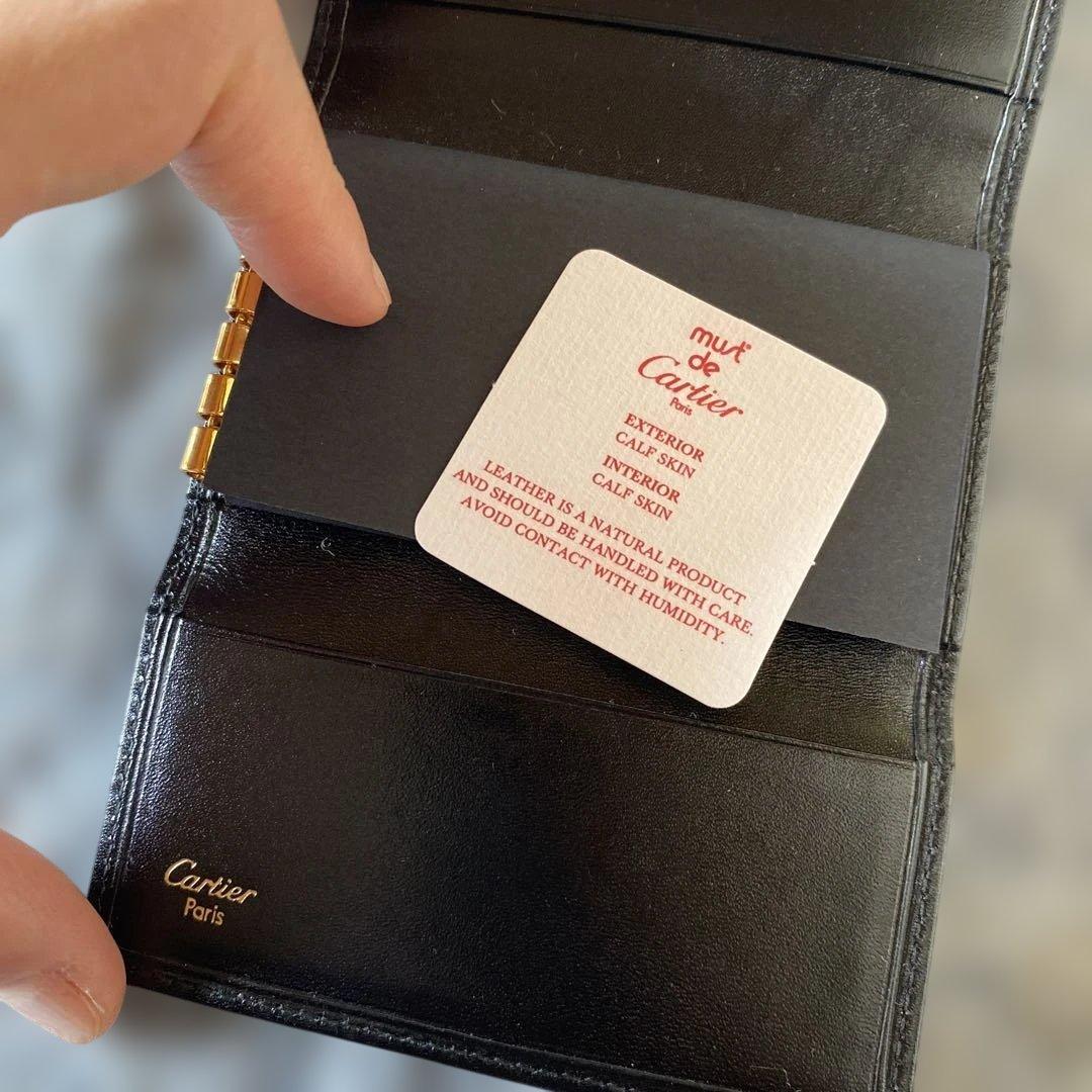 新品Cartier 黒 レザーキーケース　箱付き