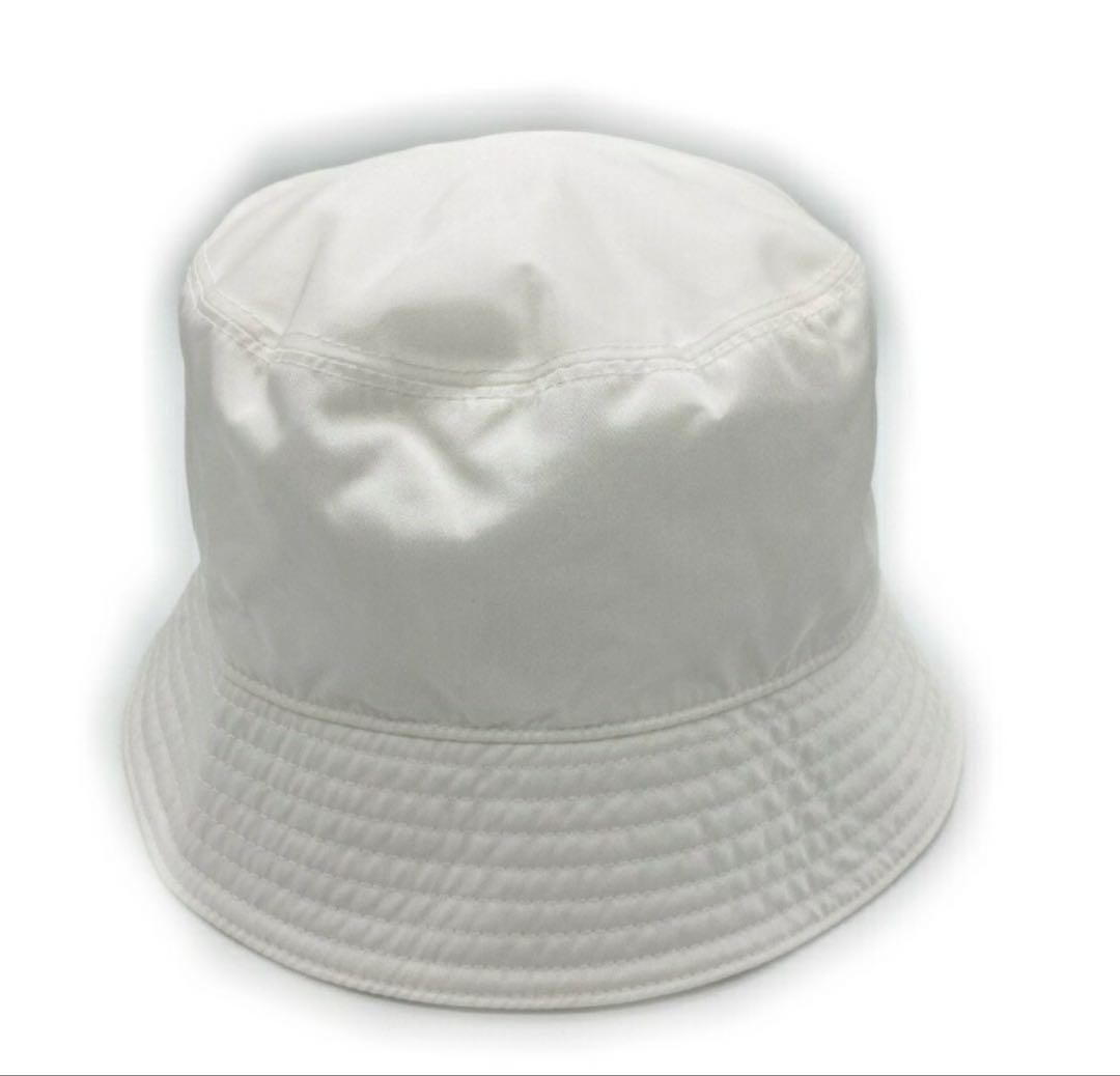 PRADA プラダ RE-NYLON 三角プレート バケットハット sizeL