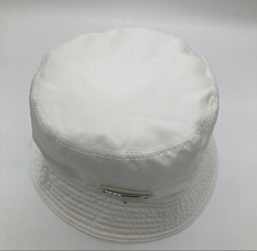 PRADA プラダ RE-NYLON 三角プレート バケットハット sizeL