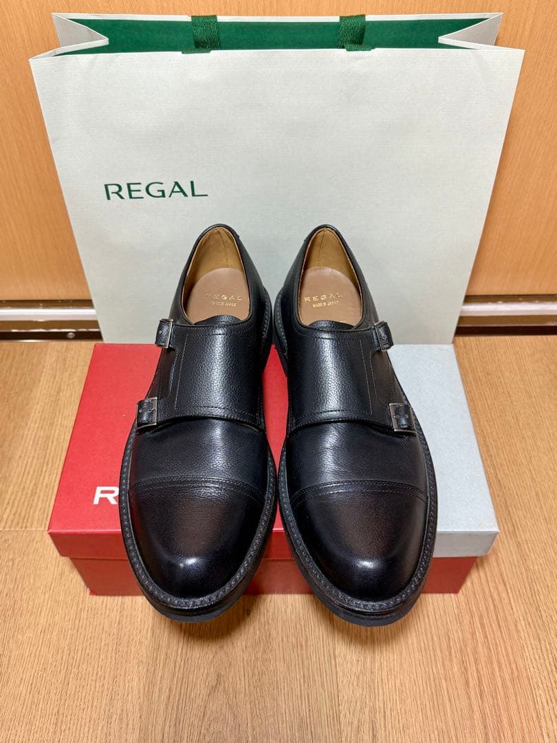【REGAL】27YRリーガルゴアテックス防水ダブルモンク