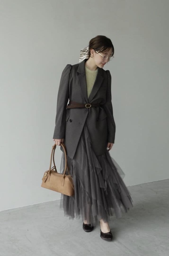 【完売】 Sサイズ ココディール 新品タグ付 ロングダブルジャケット