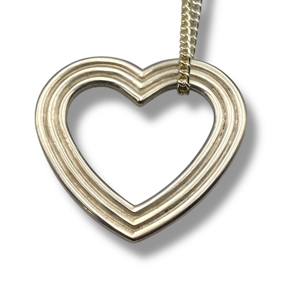 美品 Tiffany ティファニー ネックレス メナード オープンハート 925