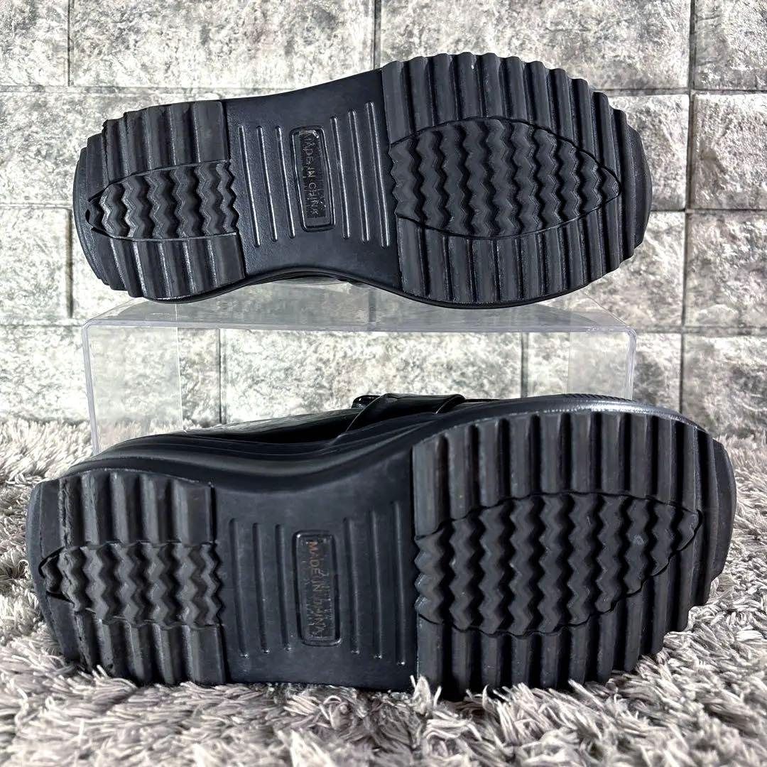 極美品❣️BEARDSLEY ビアズリー エナメル ローファー 厚底 黒