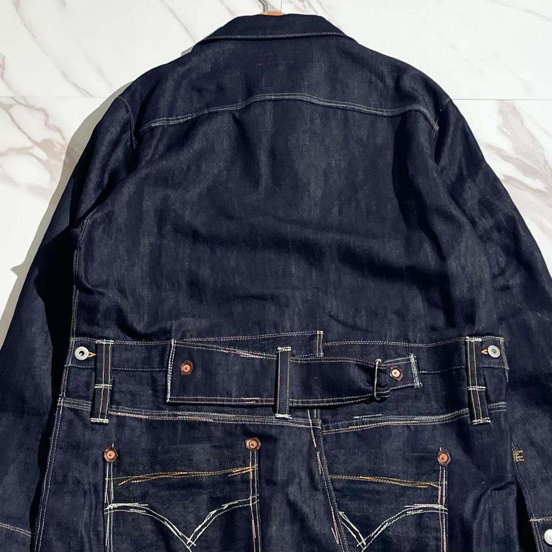 24aw　未使用　ジュンヤワタナベ×リーバイス　Wネームオーバーオールジャケット