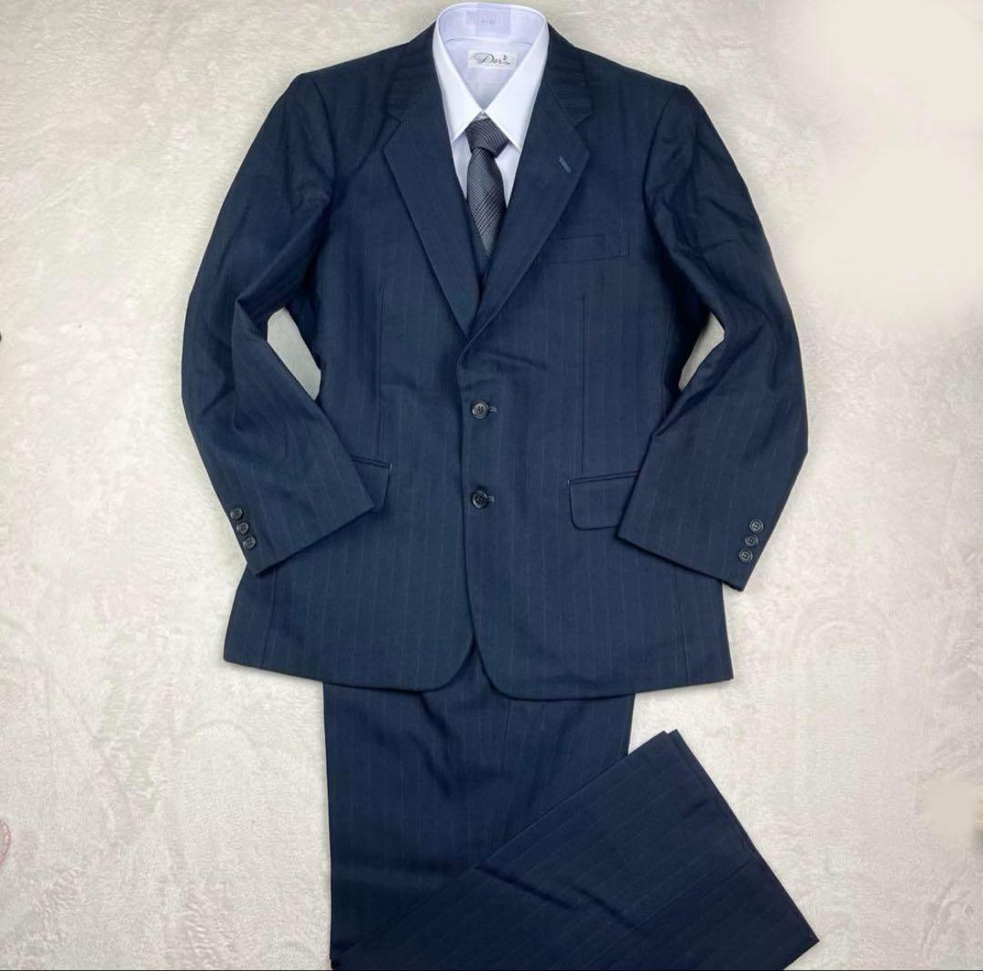 【ざんざん】セットアップ 3ピース オンワード樫山 ONWARD AB5紺