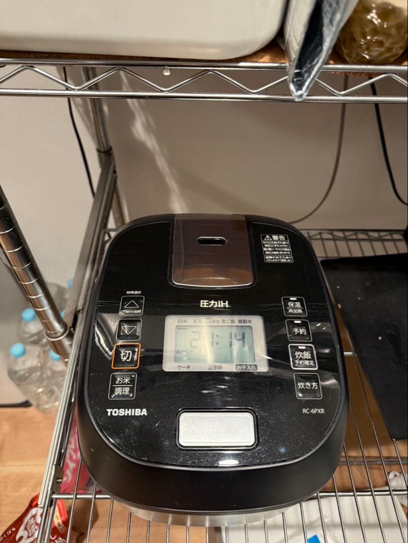 8月末前まで　TOSHIBA RC-6PXR-K 3.5合　圧力IH 炊飯器