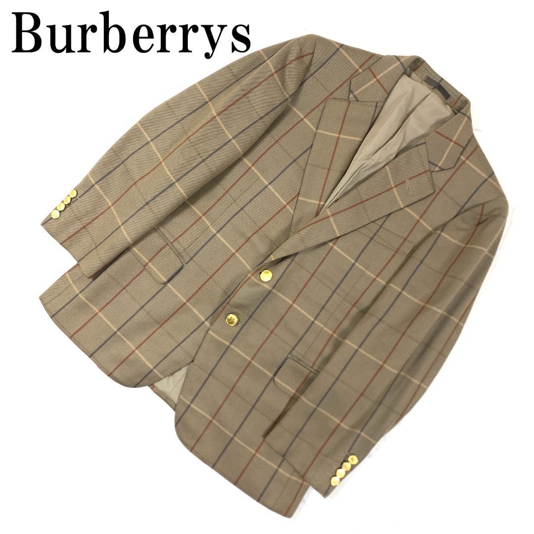 LA9473バーバリーズ テーラードジャケットブラウン 92-82-160A3.