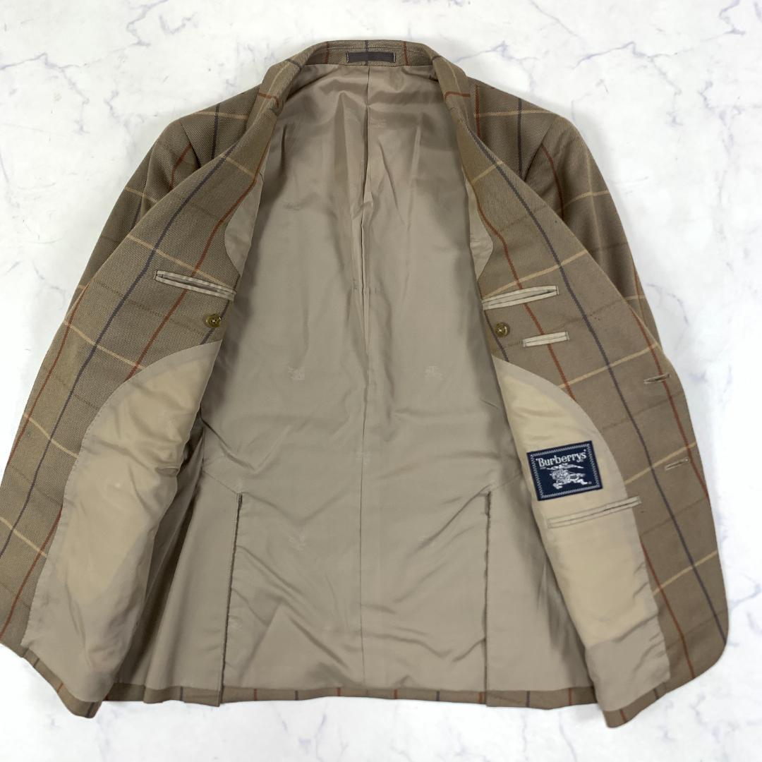 LA9473バーバリーズ テーラードジャケットブラウン 92-82-160A3.