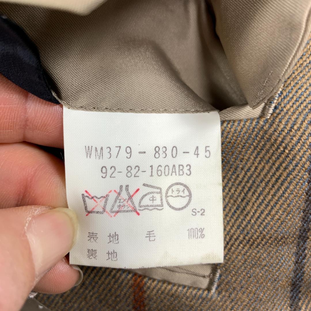 LA9473バーバリーズ テーラードジャケットブラウン 92-82-160A3.