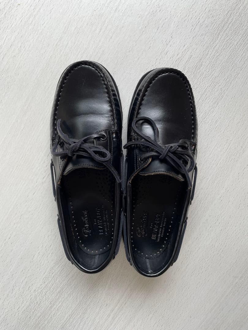 パラブーツ　モカシンデッキシューズ　beams boy