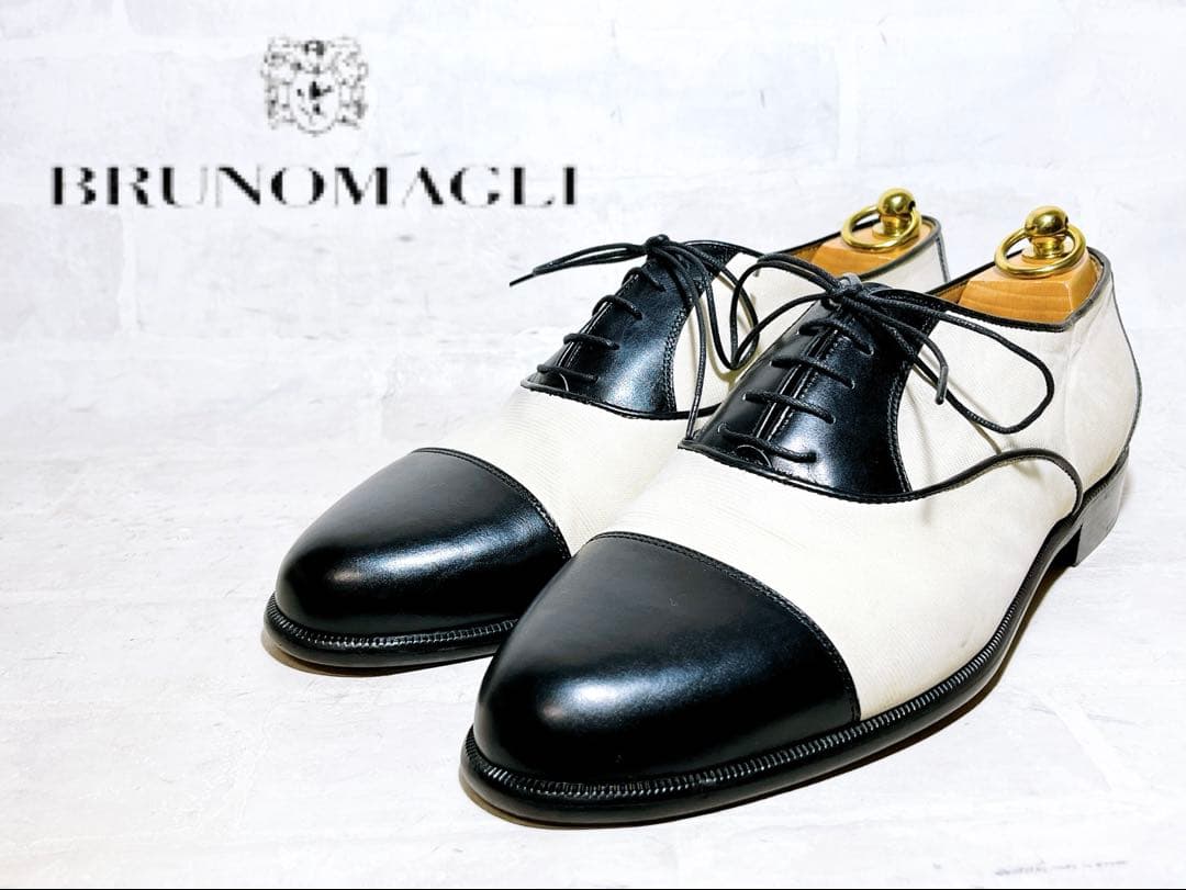 イタリア製【未使用】BRUNOMAGLI スペクテイターシューズ コンビ UK9