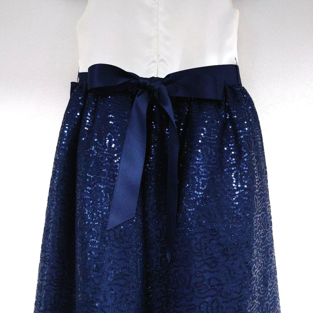 drescco　ホワイトネイビースパンコールドレス 140 8号