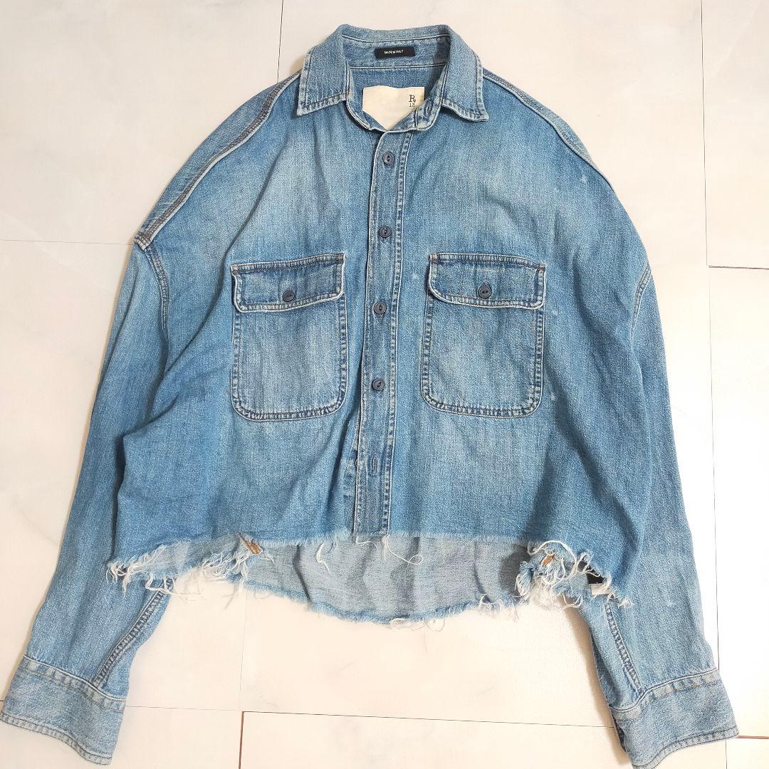 希少✨R13 クロップド　デニムシャツ　ジャケット　ドゥーズィエムクラス取扱