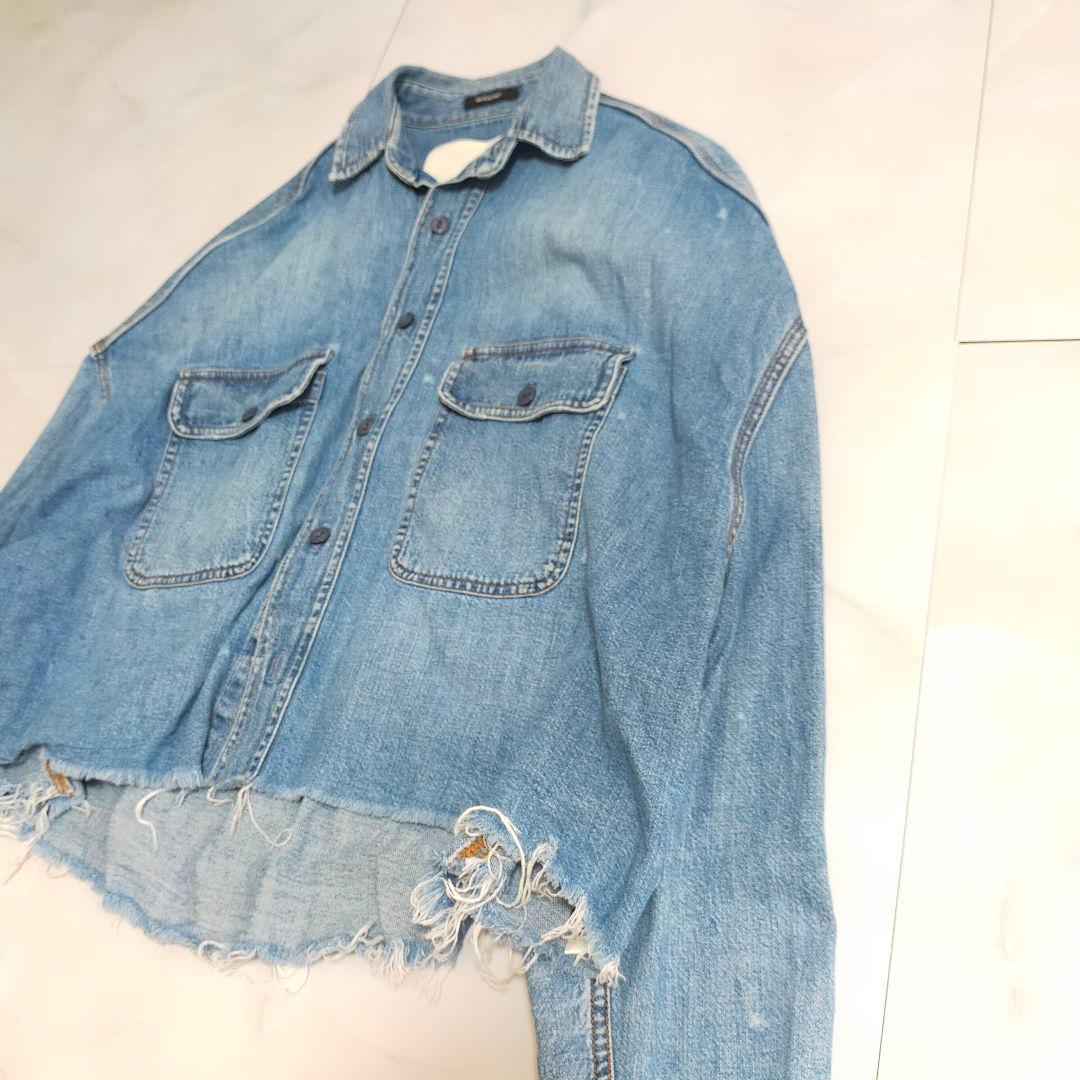 希少✨R13 クロップド　デニムシャツ　ジャケット　ドゥーズィエムクラス取扱