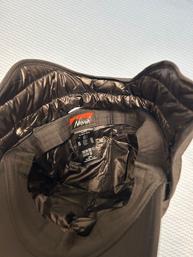 寒波セール⛄️ 最終価格❣️新品未使用✨ナンガダウンキャップ　2way黒ブラック