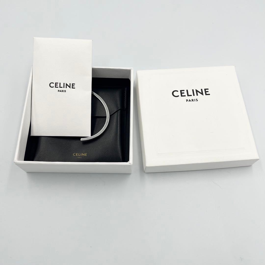 【極美品/現行/完売品】CELINE セリーヌ バングル シンカフ ロジウム