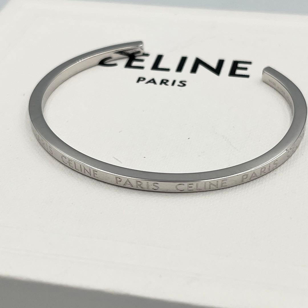 【極美品/現行/完売品】CELINE セリーヌ バングル シンカフ ロジウム