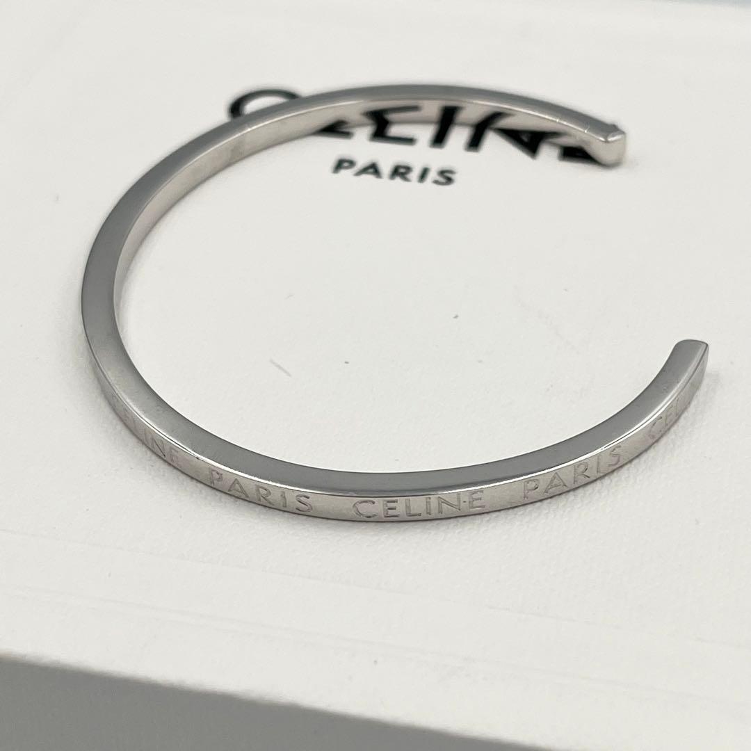 【極美品/現行/完売品】CELINE セリーヌ バングル シンカフ ロジウム