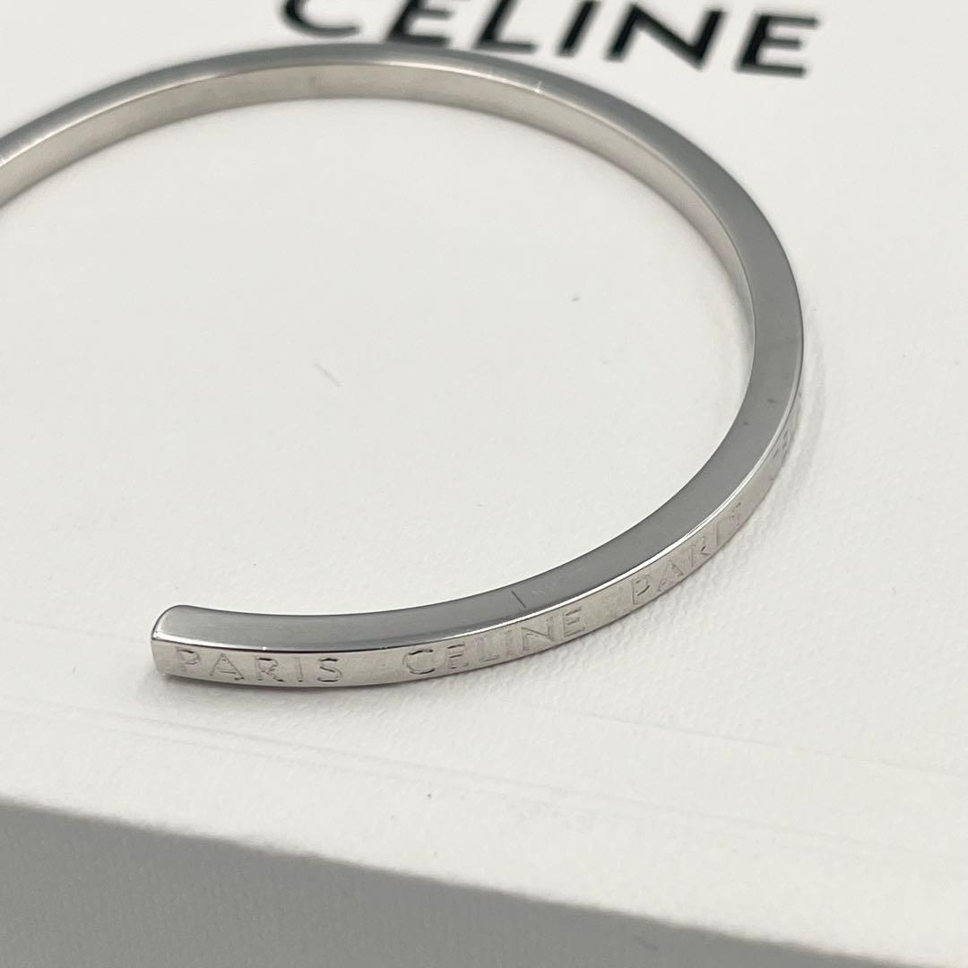 【極美品/現行/完売品】CELINE セリーヌ バングル シンカフ ロジウム