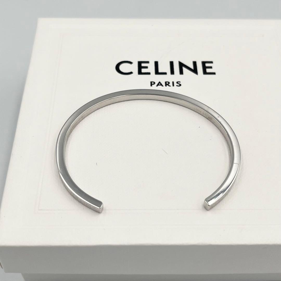【極美品/現行/完売品】CELINE セリーヌ バングル シンカフ ロジウム