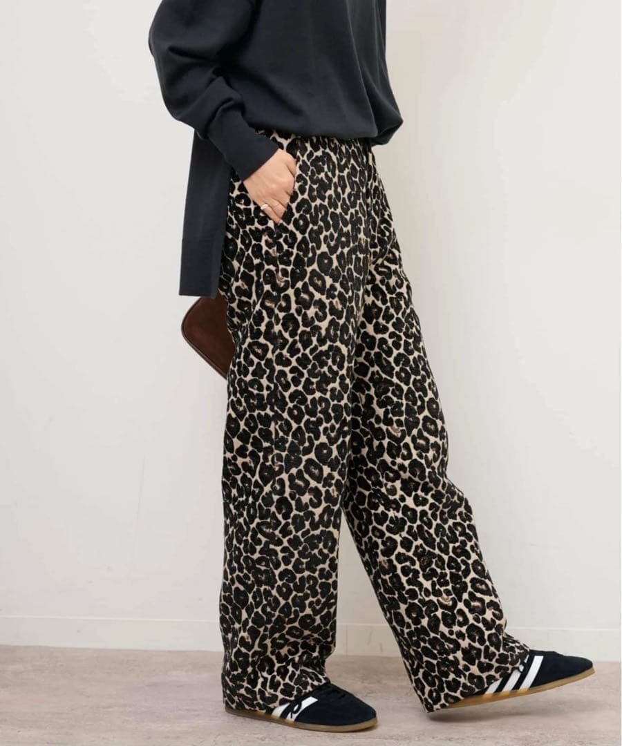 レオパードジャガードパンツ　JOURNAL STANDARD relume
