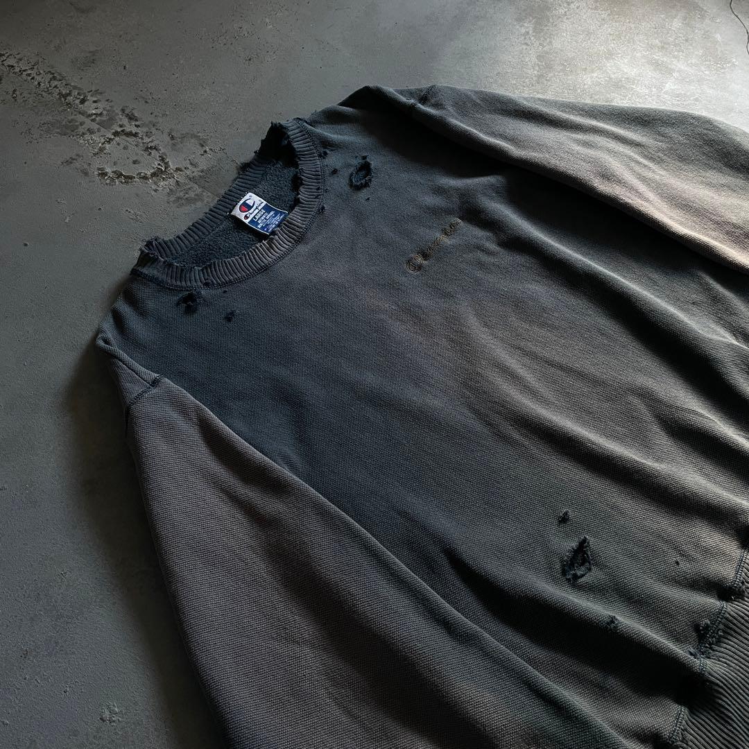 90's Champion”sun fade ”grunge”borosweat
